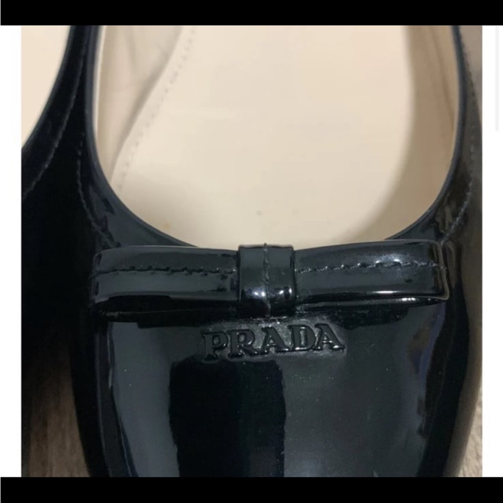 Prada Black Flats Size 36.5